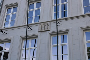 Fototapeta na wymiar Buildings in the Hasselt city centre