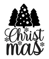 Obraz premium Merry Christmas SVG design