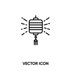 Chinese lantern vector icon. Modern, simple flat vector illustration for website or mobile app.Chinese culture symbol, logo illustration. Pixel perfect vector graphics	
