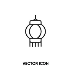 Chinese lantern vector icon. Modern, simple flat vector illustration for website or mobile app.Chinese culture symbol, logo illustration. Pixel perfect vector graphics	