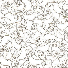 Vector Brown and white Sufi dancers Dervish background pattern