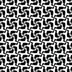 floral seamless pattern background.Geometric ornament for wallpapers and backgrounds. Black and white pattern.