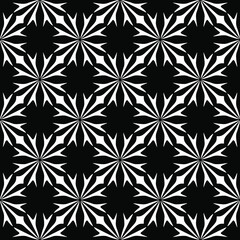floral seamless pattern background.Geometric ornament for wallpapers and backgrounds. Black and white pattern.