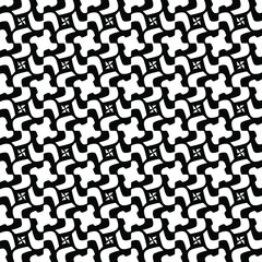 floral seamless pattern background.Geometric ornament for wallpapers and backgrounds. Black and white pattern.