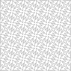 floral pattern background.Repeating geometric pattern from striped elements. Black pattern. 