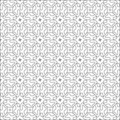 floral pattern background.Repeating geometric pattern from striped elements. Black pattern. 