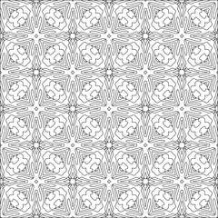 floral pattern background.Repeating geometric pattern from striped elements. Black pattern. 