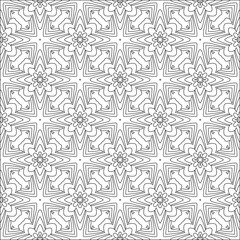 floral pattern background.Repeating geometric pattern from striped elements. Black pattern. 