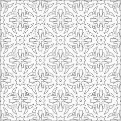 floral pattern background.Repeating geometric pattern from striped elements. Black pattern. 