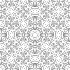 floral pattern background.Repeating geometric pattern from striped elements. Black pattern. 