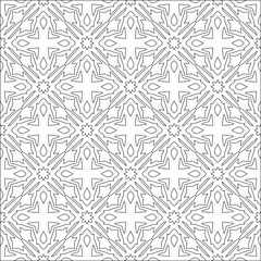  floral pattern background.Repeating geometric pattern from striped elements. Black pattern. 