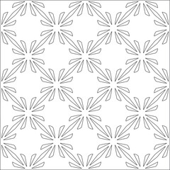  floral pattern background.Repeating geometric pattern from striped elements. Black pattern. 