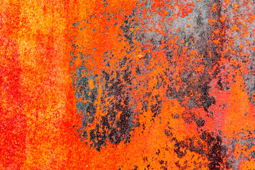 Fototapeta premium Metal texture with scratches and cracks which can be used as a background