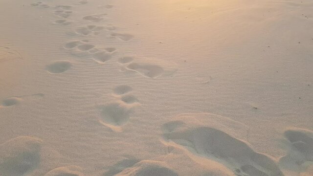 White sand at Simos beach in Elafonisos in Greece.
