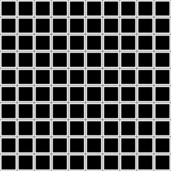 Black squares with a white outline