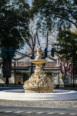 Fototapeta na wymiar fountain in the street
