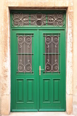 Haustür Glas Grüne Tür Hauseingangstür