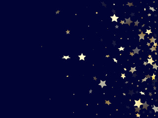 Naklejka premium Gold falling star sparkle elements of glitter gradient vector background.