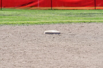 Second Base on a Softball Field