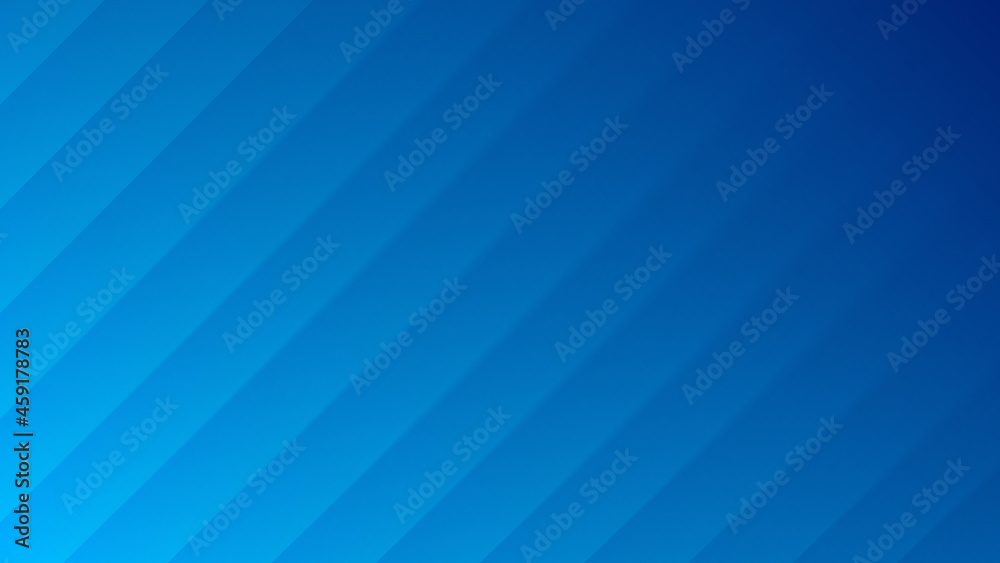 Wall mural 3d smooth incline lines minimalist deep blue abstract business background with blurred effect