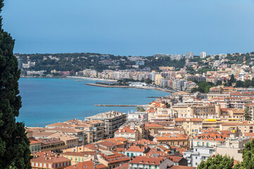 Aerial view of Menton in France