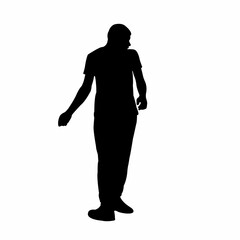 a man body silhouette vector