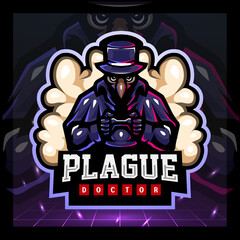 Naklejka na ściany i meble Plague gaming mascot. esport logo design