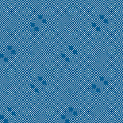 Abstract repetitive texture with pixel graphics. This pixel art ornament can be used as a pattern with image editors or background element in design projects.  