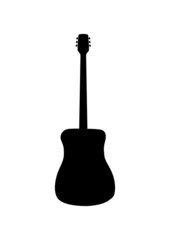 Acoustic guitar silhouette.