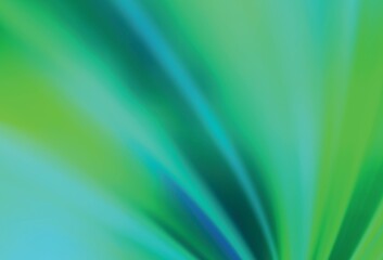 Light Green vector blurred shine abstract texture.