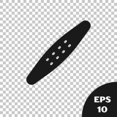 Black Nail file pet icon isolated on transparent background. Professional treatment at home grooming for pet. Vector