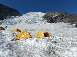 Crédence de cuisine en verre imprimé K2 Climbing in Mount Rainier National Park