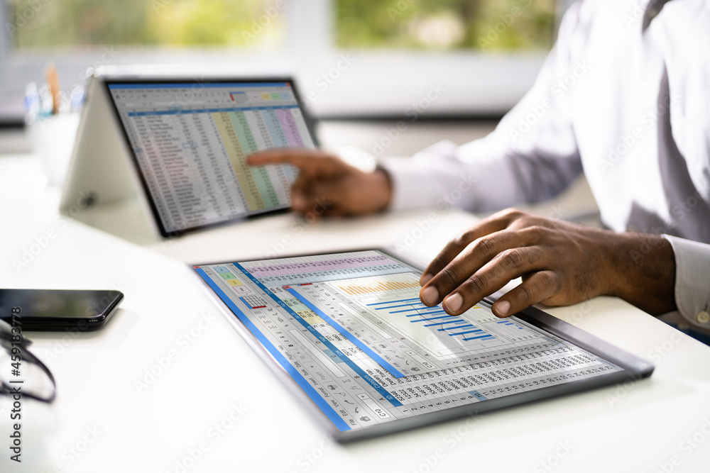 Poster Electronic Spreadsheet Analyst Or Auditor Using Software