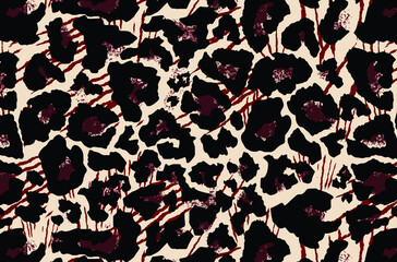 Leopard pattern design, vector background