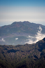 Obraz premium The Cumbre Vieja on the volcanic island of la palma