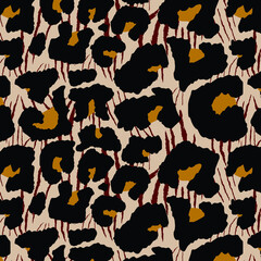 Leopard pattern design, vector background