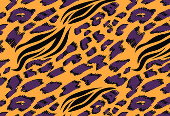 Leopard and zebra pattern design, vector background, gradient leopard and zebra design pattern