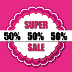 SUPER SALE 50% PINK