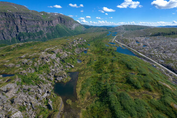 Fototapeta na wymiar Saltfjellet Svartisen National Park in the Norway