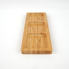 rectangular bamboo serving cookie plate