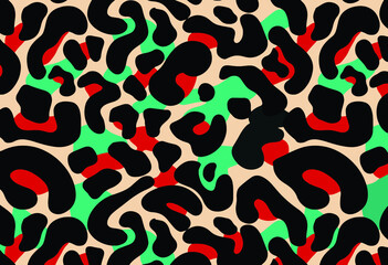 Leopard pattern design, vector background