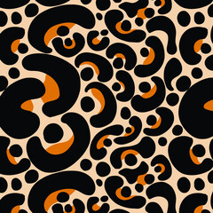 Leopard pattern design, vector background