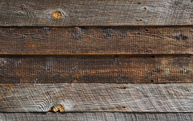 Vintage textured wood background planks. Rouge wooden surface on a wall or floor.