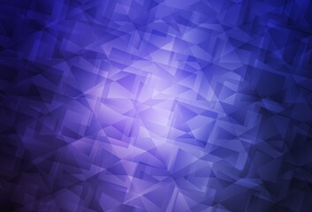 Obraz premium Light Purple vector gradient triangles template.
