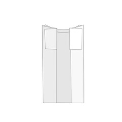 洗濯物の畳み方。半袖Tシャツ右肩を折る