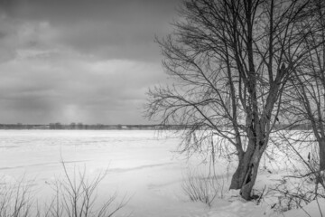 Winter wonderland scene and landscape Ontario Canada