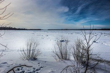 Winter wonderland scene and landscape Ontario Canada