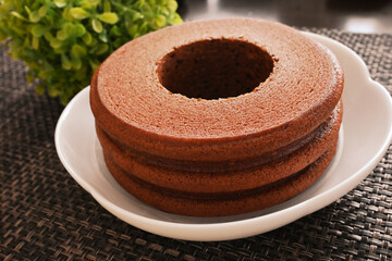 チョコレート味のバームクーヘン