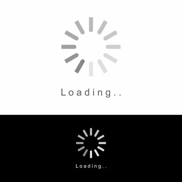 simple and unique loading process icon image graphic icon logo design abstract concept vector stock. Can be used as a symbol related to computer or tech