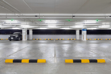 Modern parking garage of the department store.